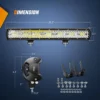 Led bar 20" með festingu og tengisetti - Image 3