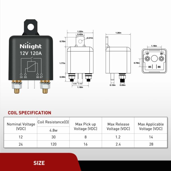 Relay 120A 12V - Image 4