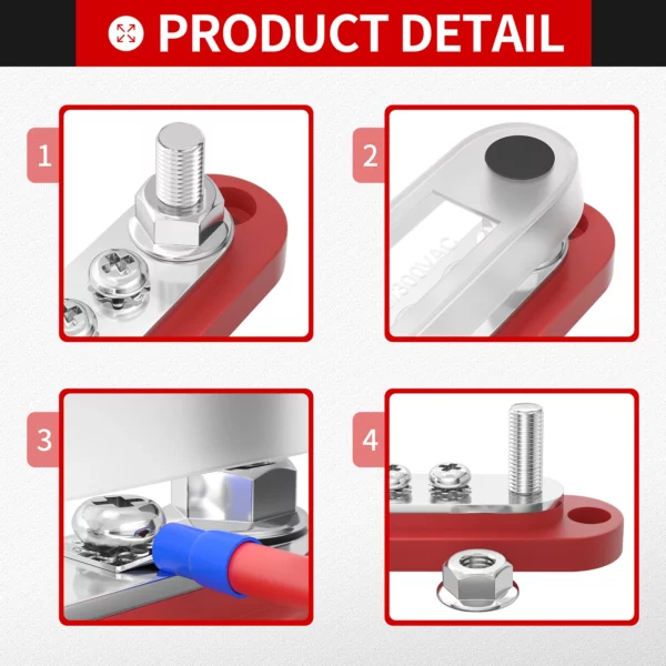Busbar 2x m6 & 5x m4 - Image 3
