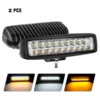 Nilight Led kastarar 6″ (2.stk) Amber White Flood Led Work Lights