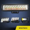 Nilight Led kastarar 6″ (2.stk) Amber White Flood Led Work Lights - Image 5