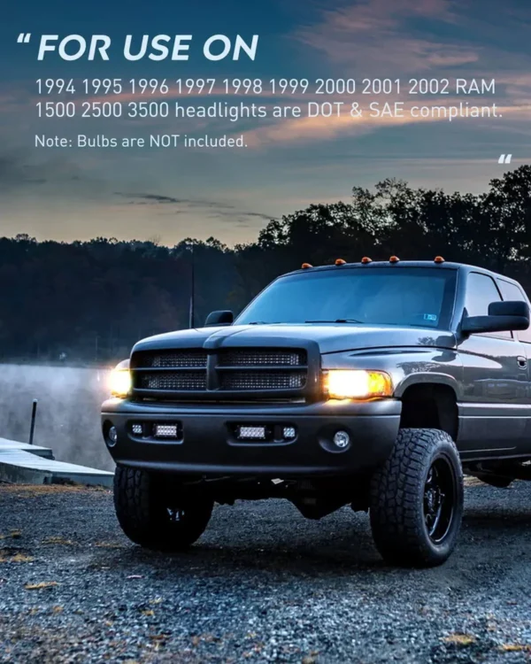 1994-2002 Dodge Ram 1500 2500 3500 aðalljós - Image 8