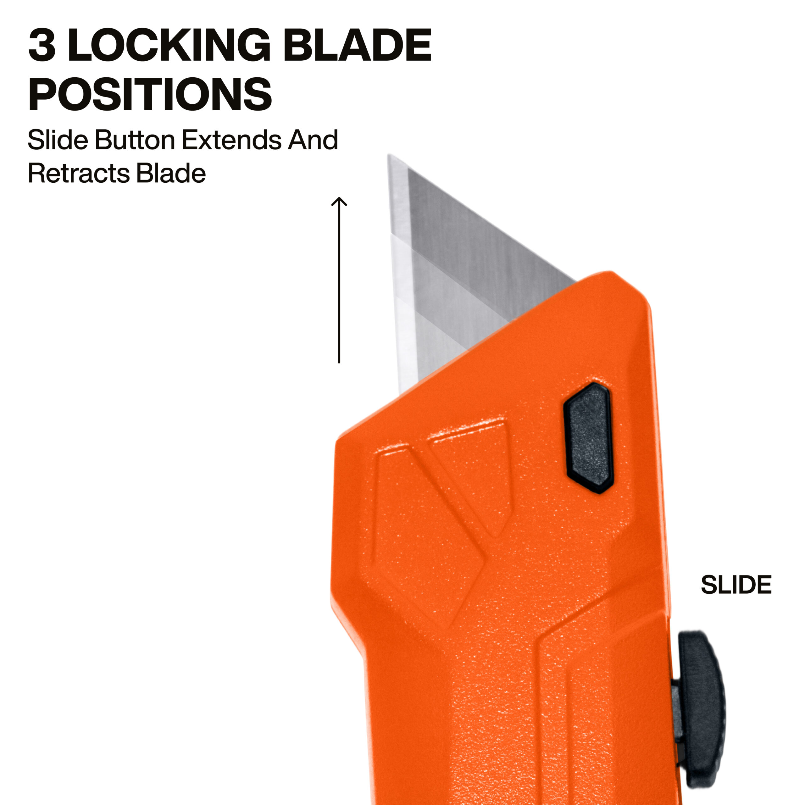 Dúkahnífur Slide Out Utility Knife með blaðageymslu - Image 3