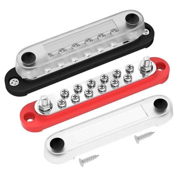 Busbar 150A 2x M6 og 12x M4