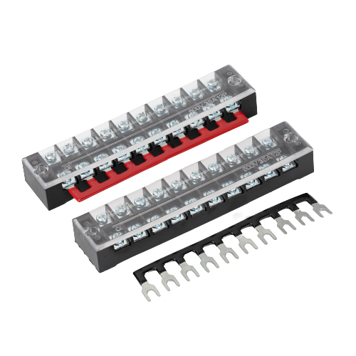 Busbar 35A 2x10 M4 með tengibrú