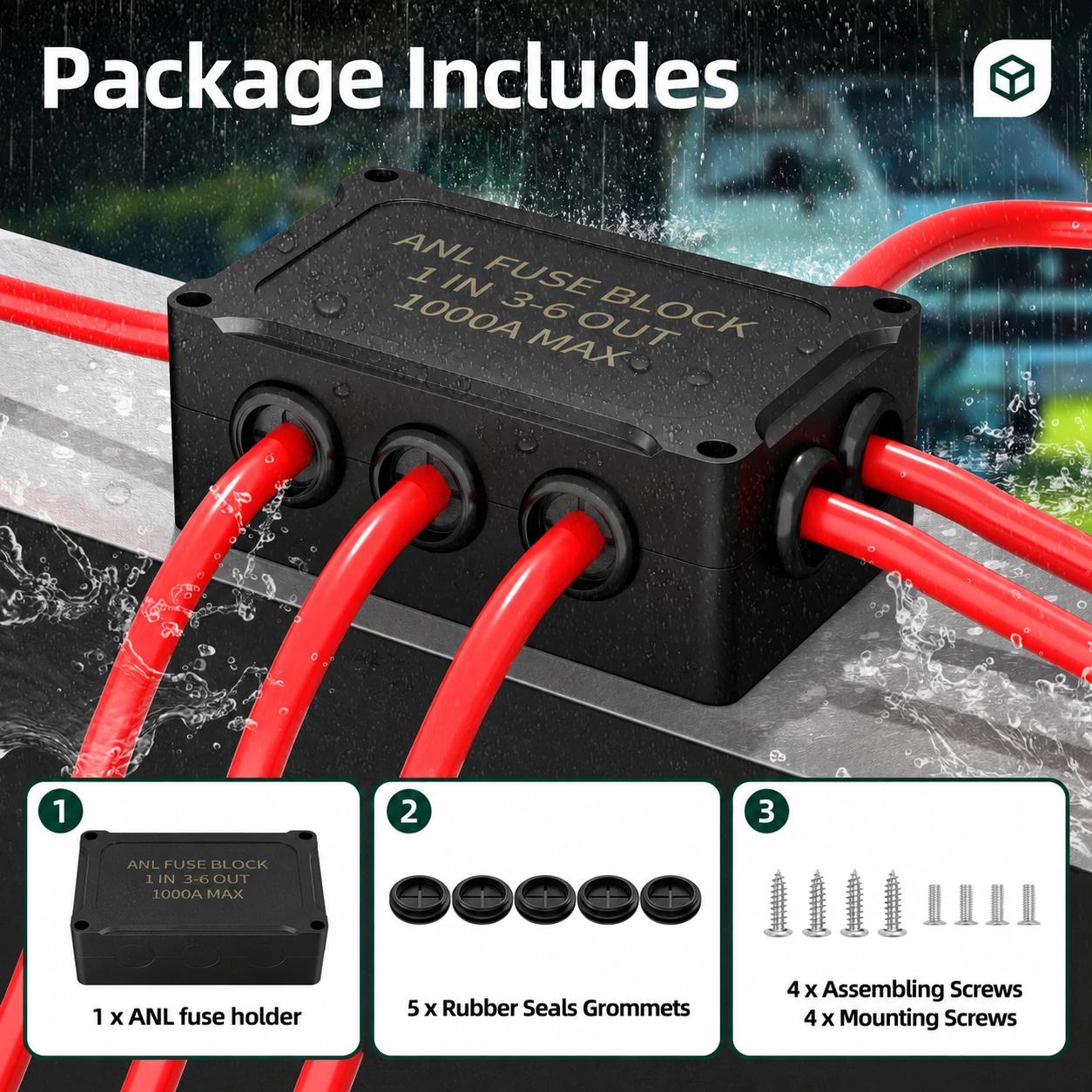 ANL öryggjabox 1000A – 1 inn / 3–6 út - Image 6